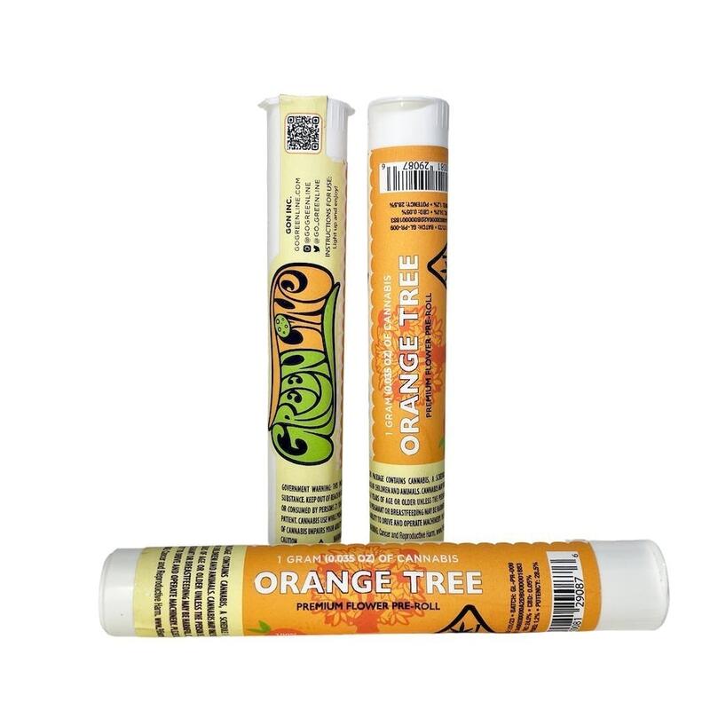 Greenline - Orange-Tree - 1g Pre Roll - 1g PR Sativa