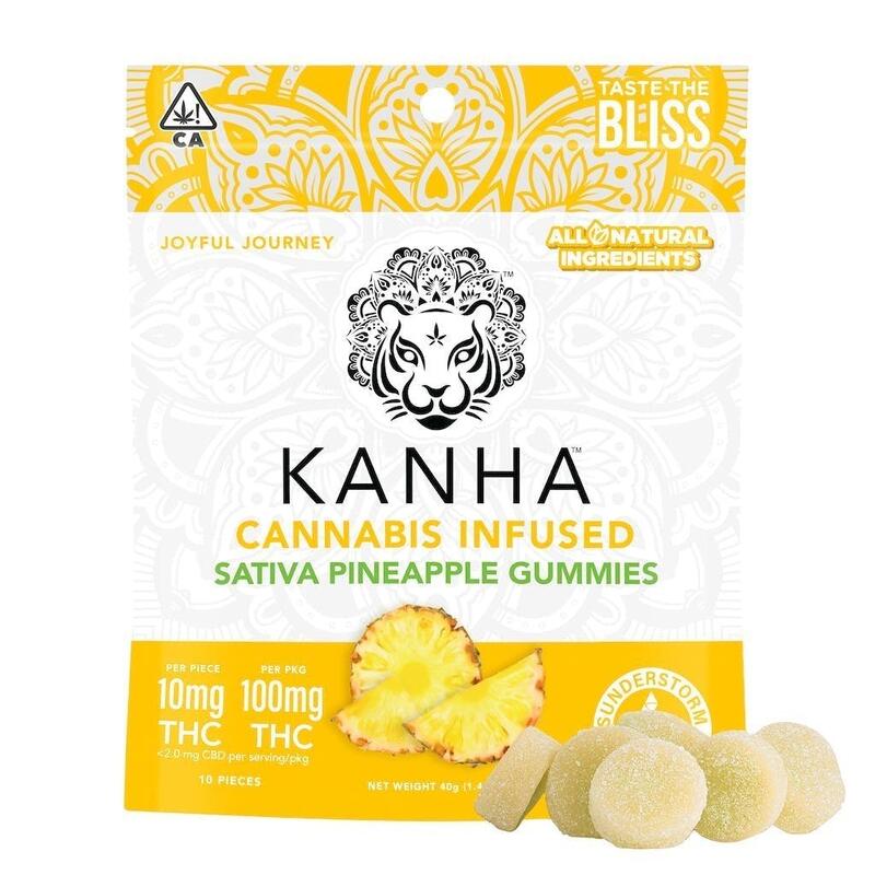 Kanha - Pineapple - 100mg - 10 Pack Sativa
