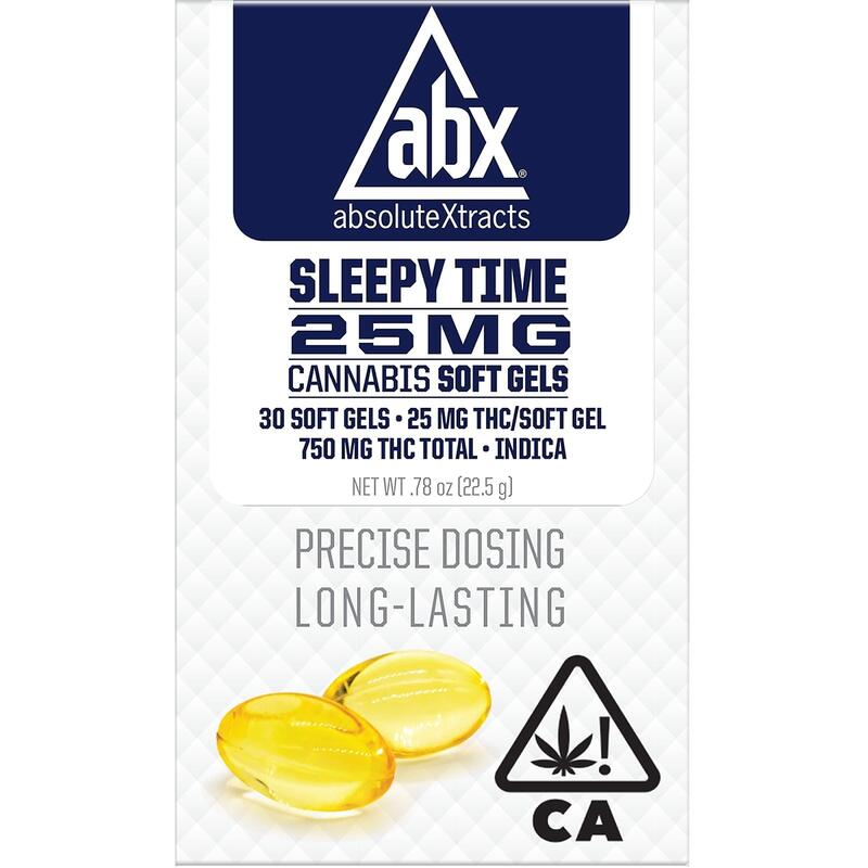 ABX - THC Refresh Sleepy Time Soft Gels - 25mg (10 capsules)