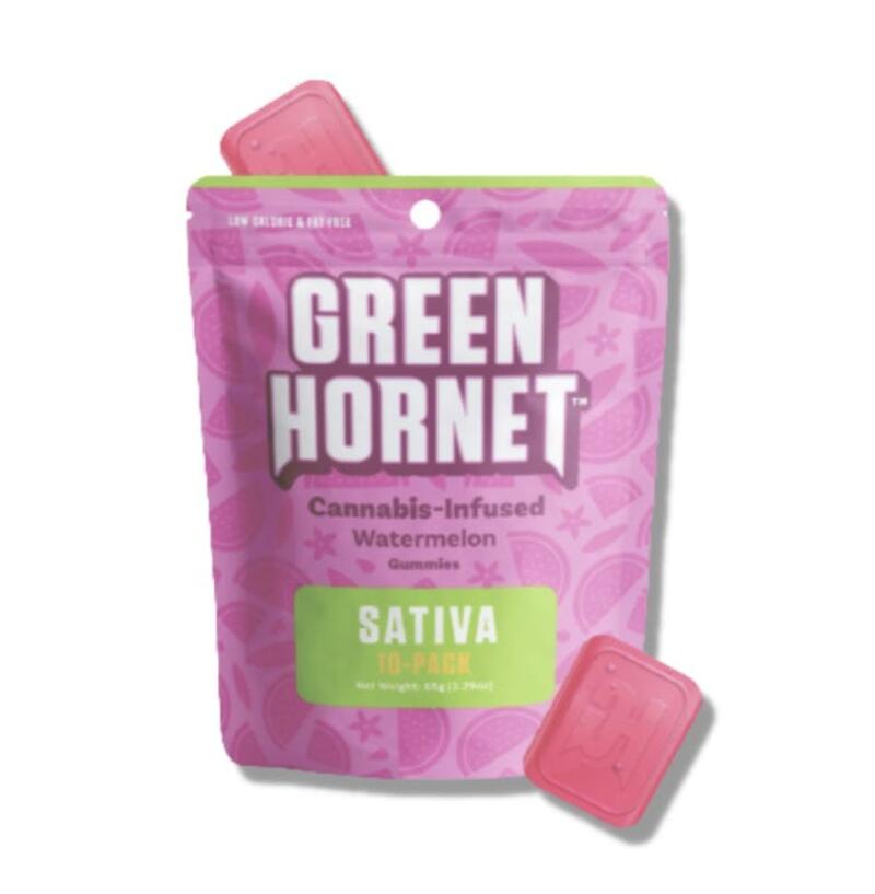 Green Hornet - Sativa Watermelon Gummies 10-Pack 100mg