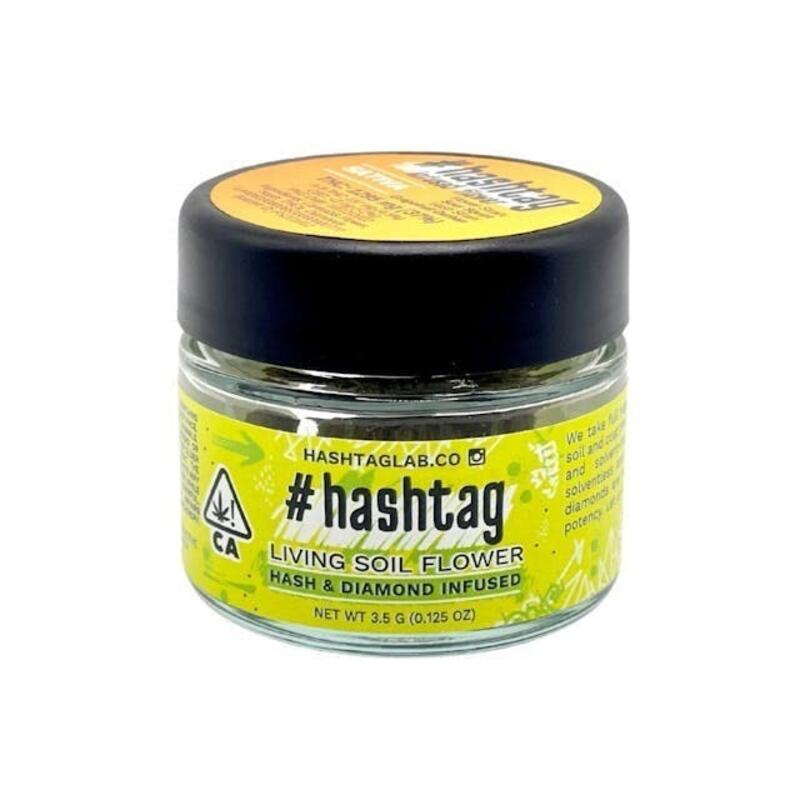 #Hashtag - Chem Valley Flower w/ Sour Patch Hash - 3.5g - Eighth Infused Sativa