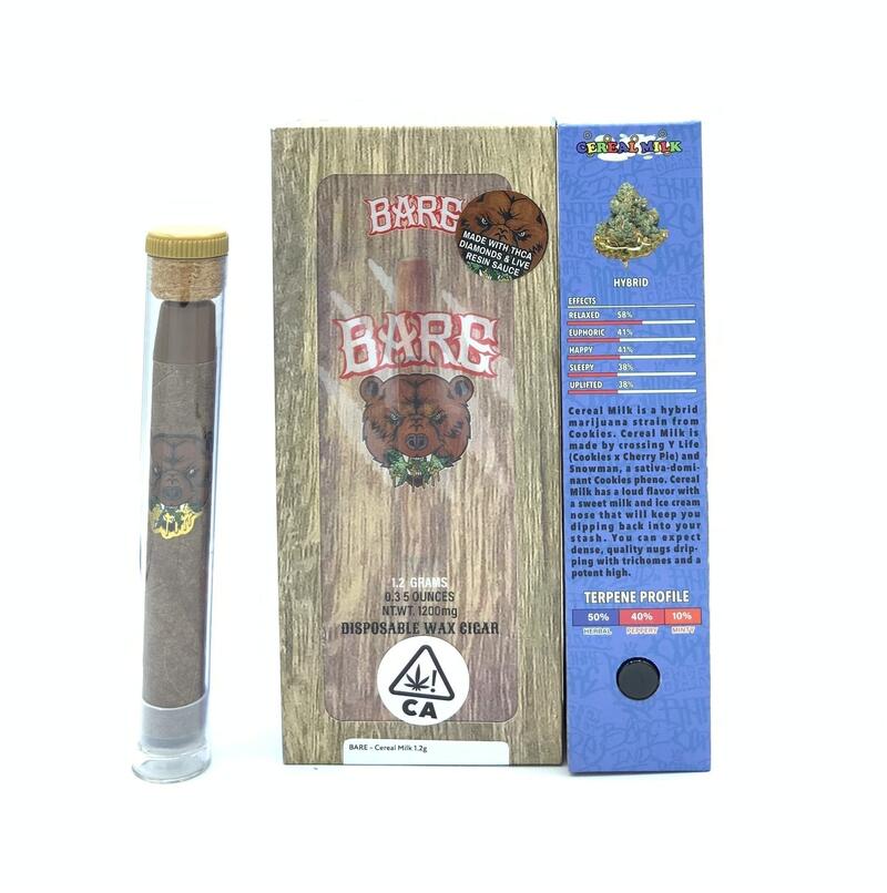 Barewoods - Cereal Milk Disposable Wax Cigar - 1.2g