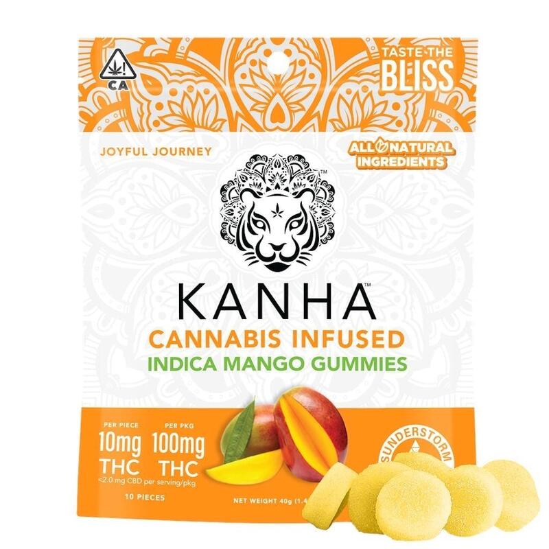 Kanha - Mango - 100mg - 10 Pack Indica