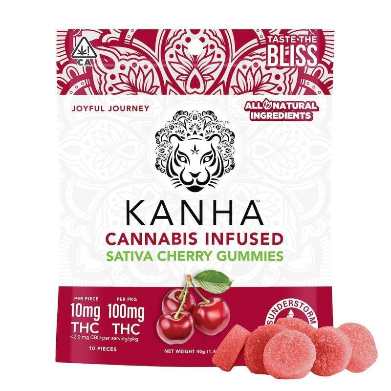 Kanha - Cherry - 100mg - 10 Pack Sativa