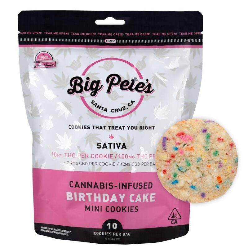 Big Pete's - Birthday Cake Sativa - 100mg (10pk) - 10 Pack Sativa