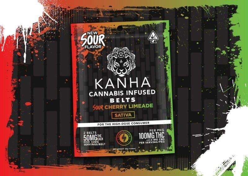 Kanha - Sour Cherry Limeade Sour Belts - 100mg