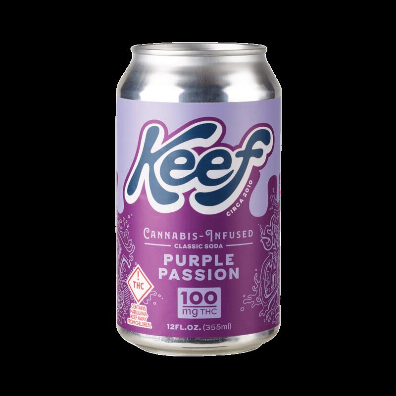 Keef Cola - Purple Passion 100 mg - Single Can - 100mg 12 Oz.
