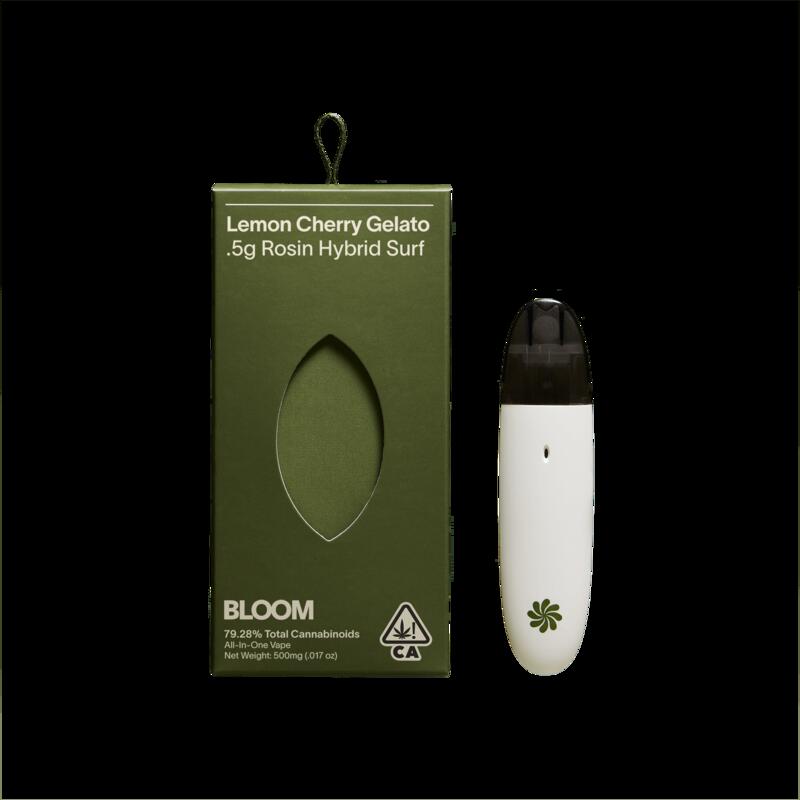 Bloom - Lemon Cherry Gelato - .5g Live Rosin Disposable - .5g Rosin Dispo Hybrid