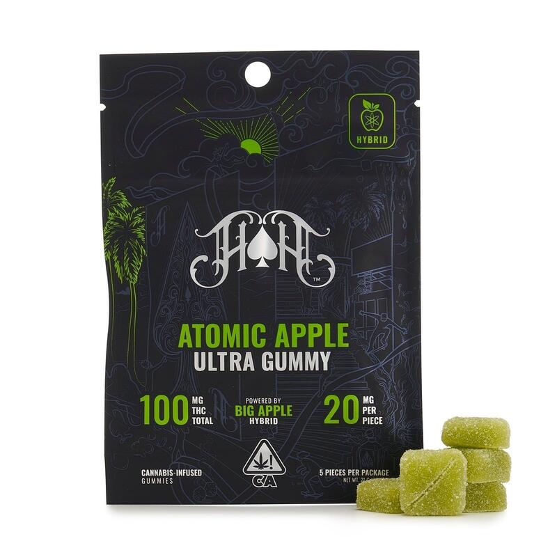 Heavy Hitters - Atomic Apple - 100mg THC Gummy Pack - 5 Pack Sativa