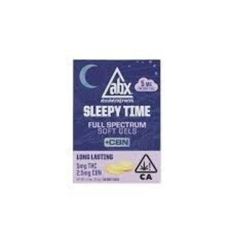 ABX - THC Sleepy Time Solventless +CBN Soft Gels 5mg (10 capsules)