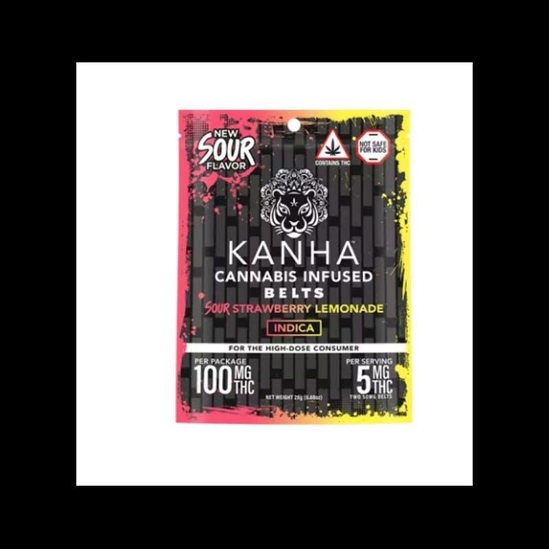 Kanha - Strawberry Lemonade Sour Belts - 100mg