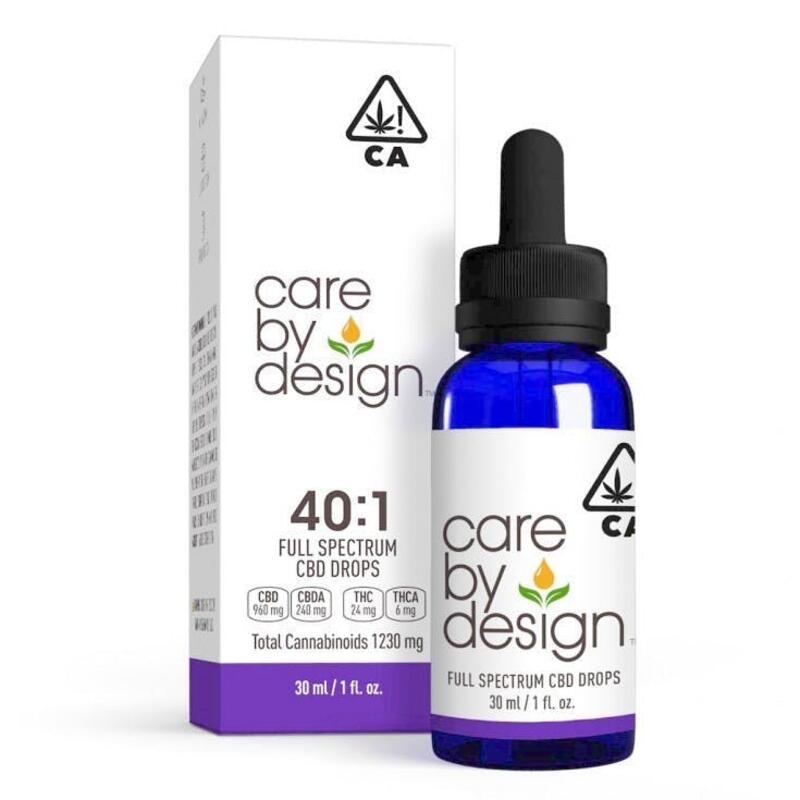 Care By Design - 40:1 Drops (15ml) - 40:1 15ml High CBD
