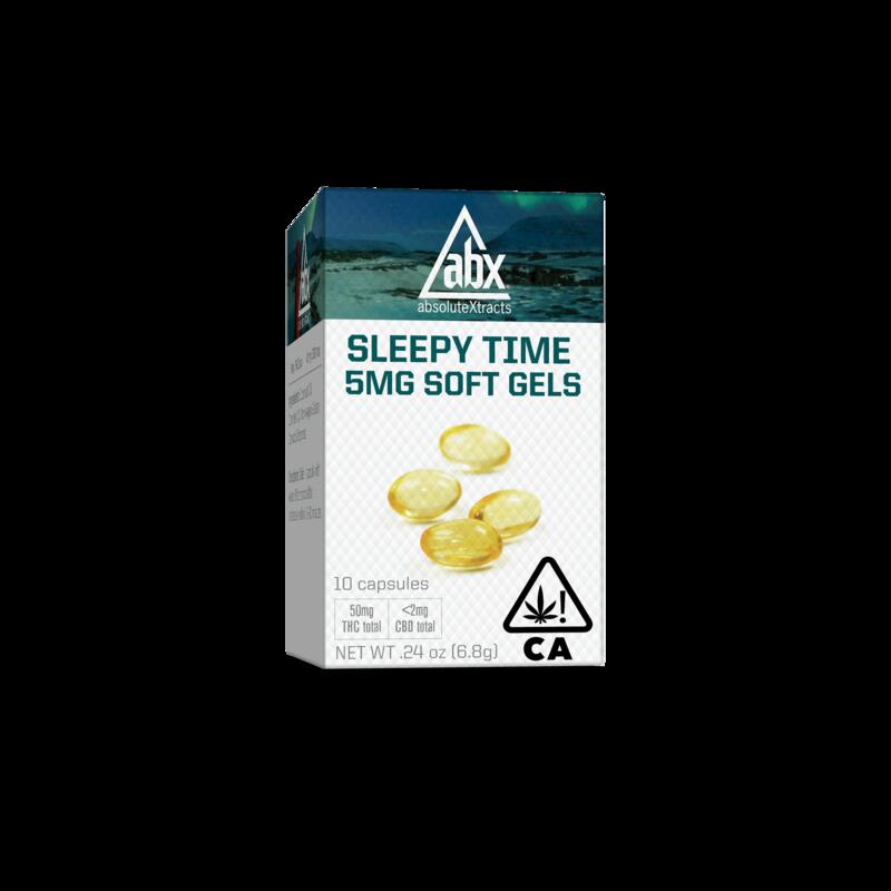 ABX - THC Sleepy Time Solventless +CBN Soft Gels 5mg (10 capsules)