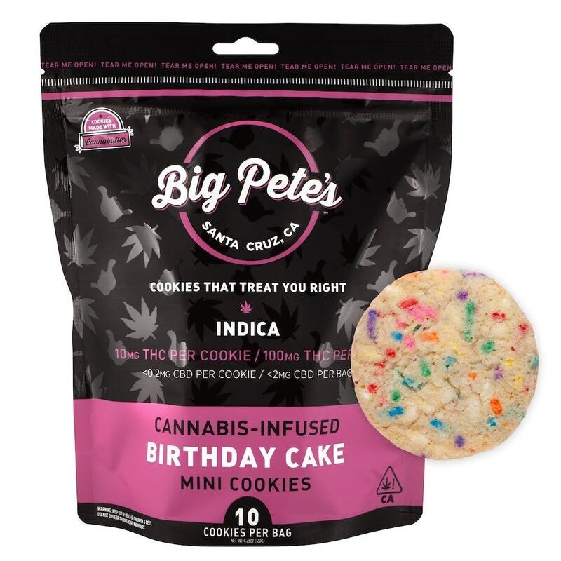 Big Pete's - Birthday Cake - Big Pete's mini Cookies - 100 items