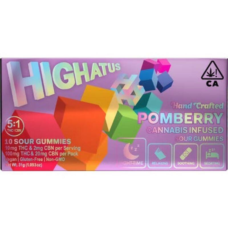 Highatus - Pomberry - CBN gummies