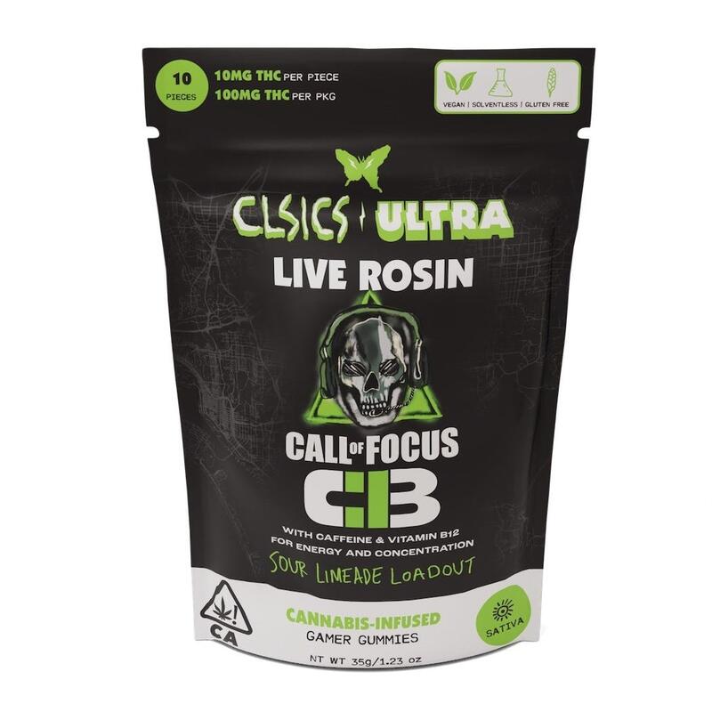 Call of Focus - Live Rosin Gummies 10-pack
