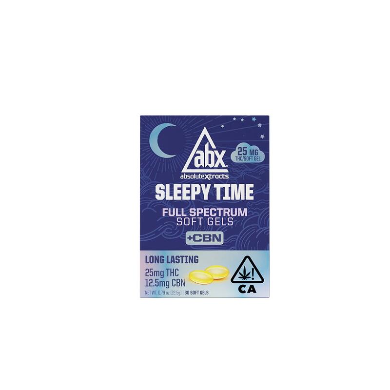 ABX Sleepy Time 25mg Soft Gels - Rosin +CBN (30ct)