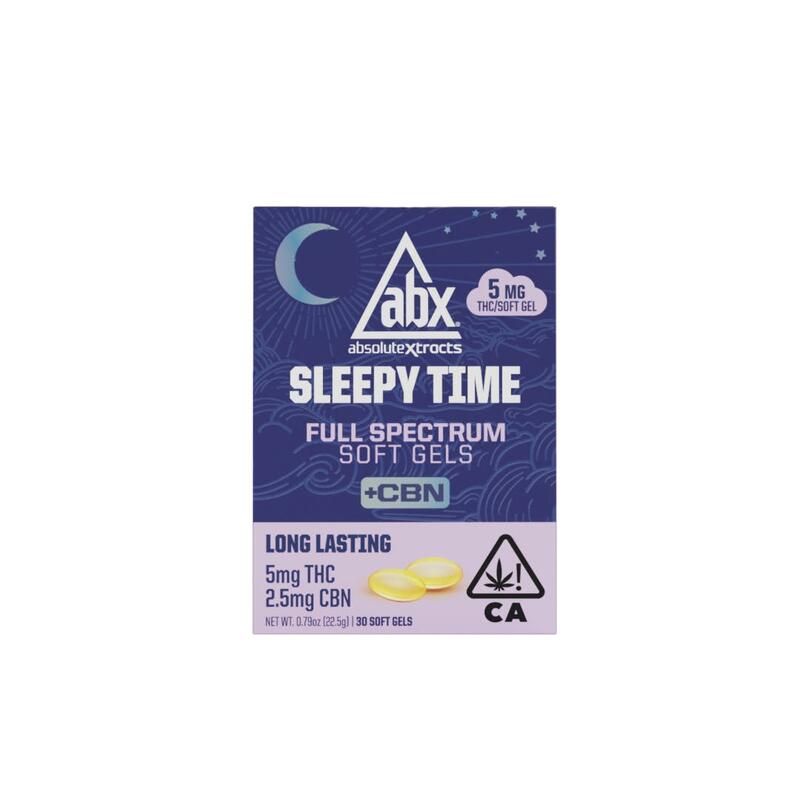 ABX Sleepy Time 5mg Soft Gels - Rosin +CBN (30ct)