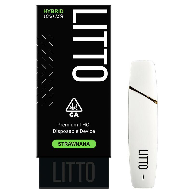 LITTO - Strawnana - Premium THC Disposable Vape Pen - 1G