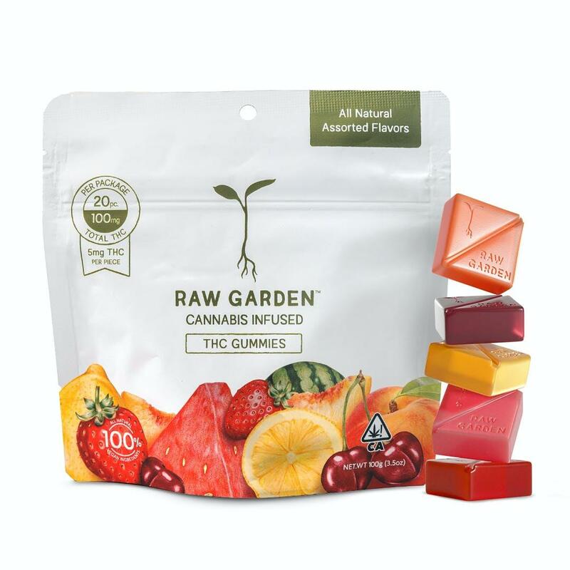 Raw Garden™ Assorted Flavors THC Gummies - 100mg