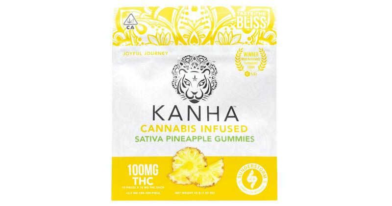 KANHA | Pineapple | Sativa | 100mg THC | 10-pack