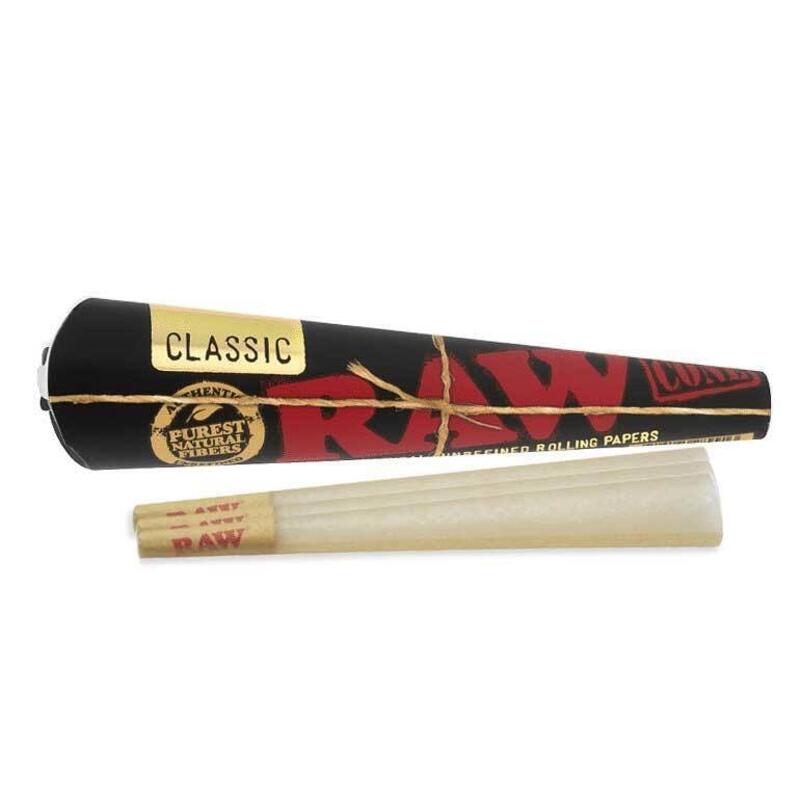 Raw Black Prerolled Cones King Size 3Pk