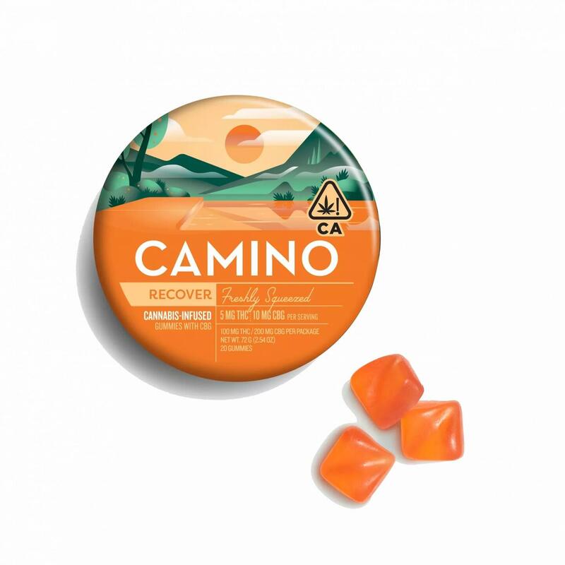 Camino Freshly Squeezed Recover Gummies 5mg THC:10mg CBG