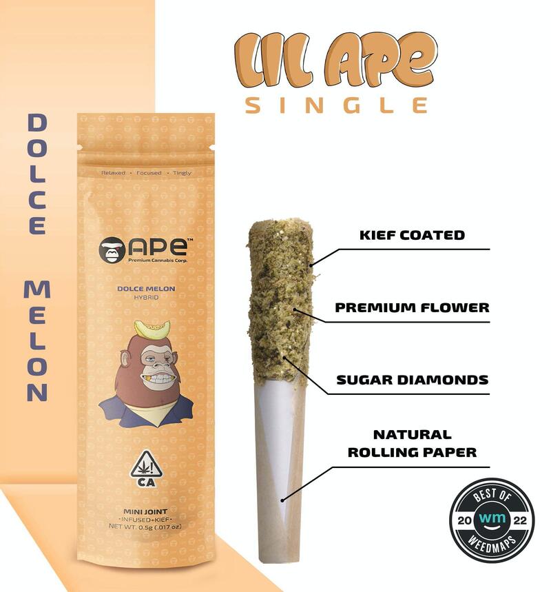 DOLCE MELON - Mini Joint Infused + Kief (0.5g)
