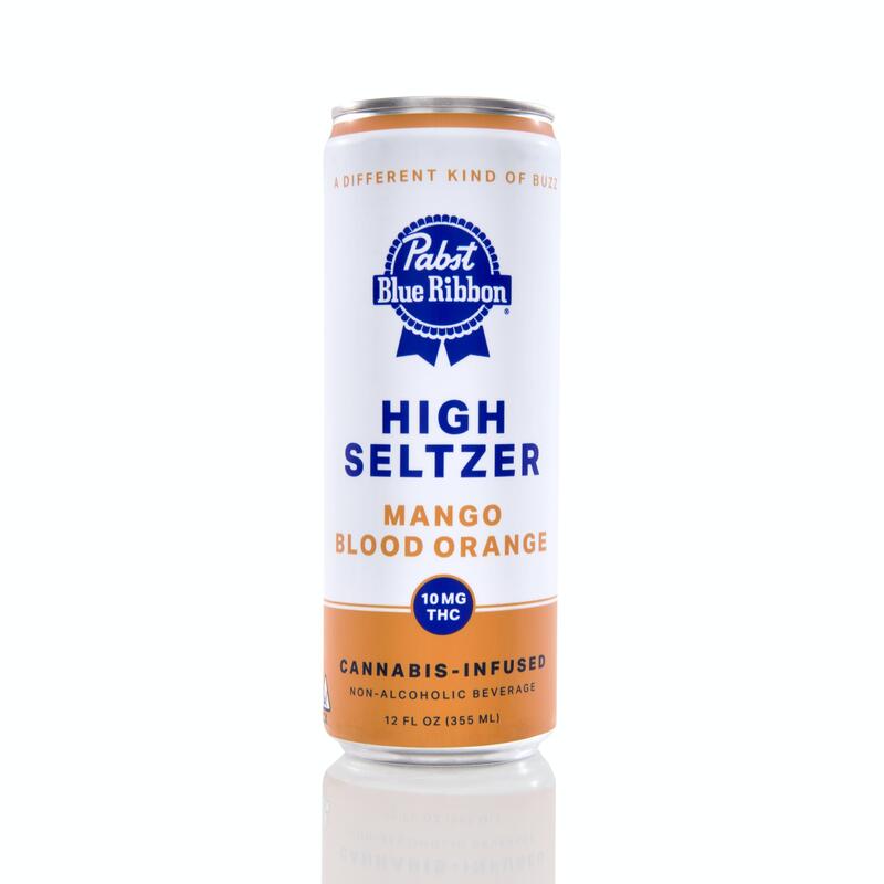PABST | PBR Infused High Seltzer - MANGO BLOOD ORANGE | 10mg | Single Can