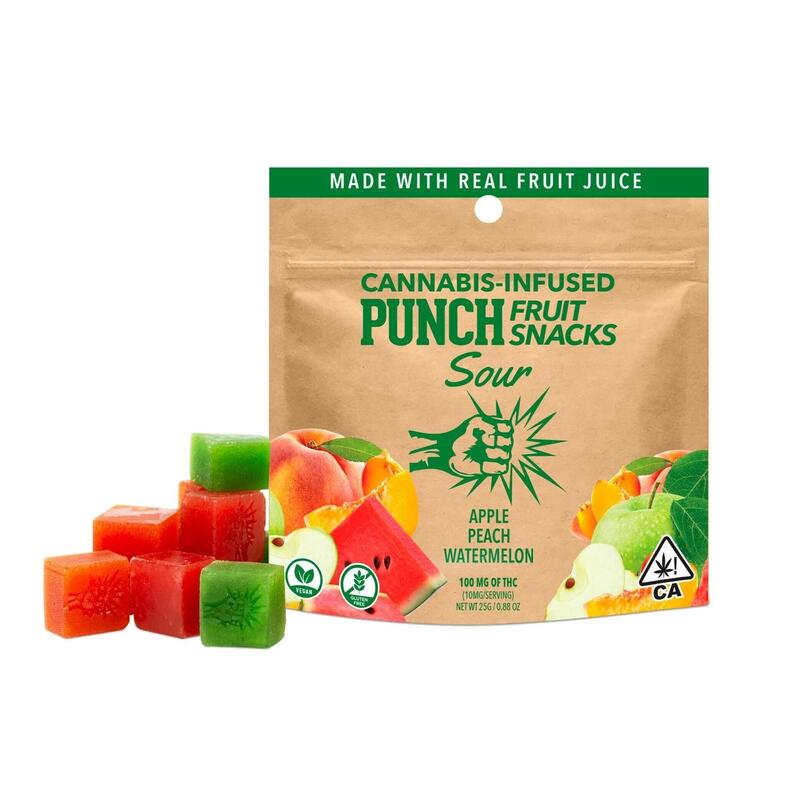Punch - 100mg Fruit Snacks - Sour