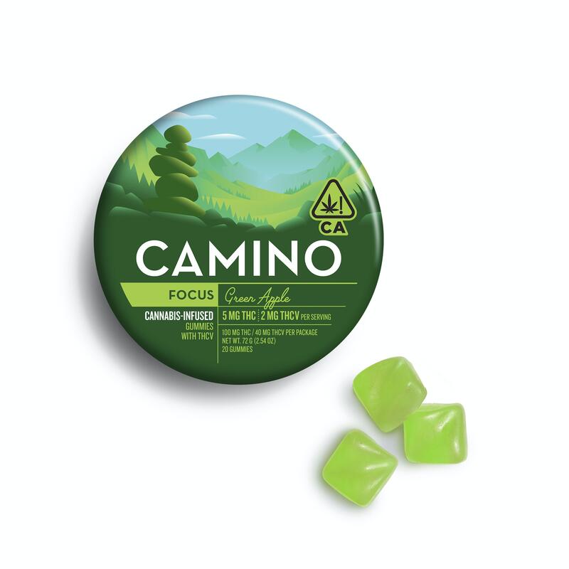 Camino Green Apple "Focus" THCV Gummies