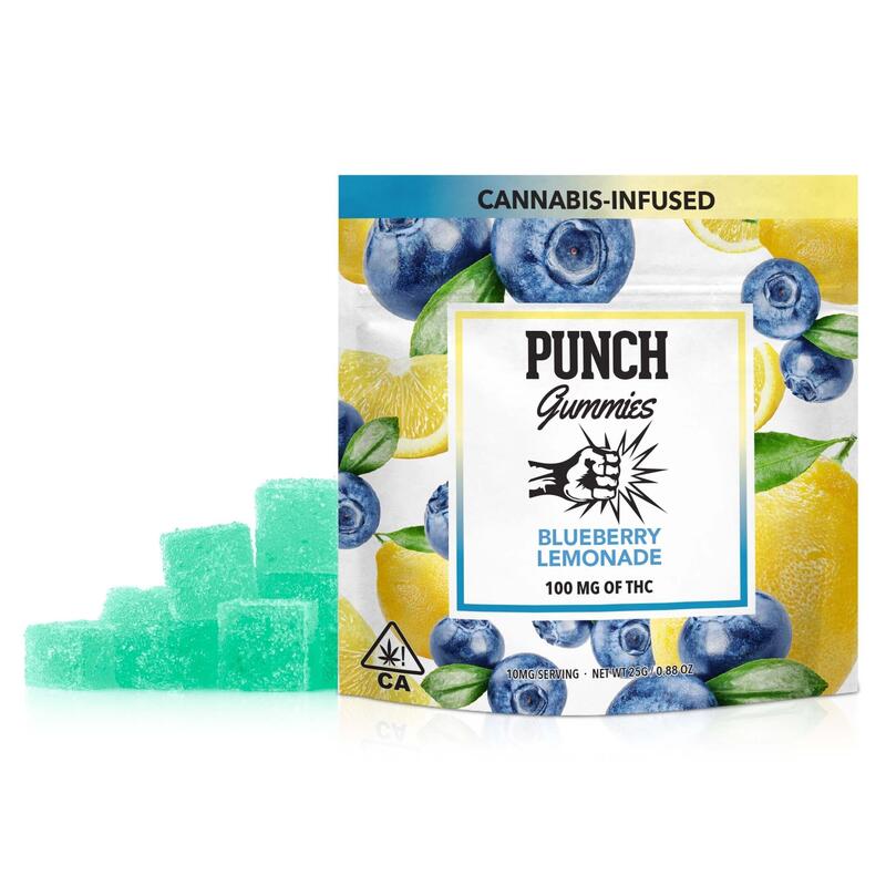 Punch - 100mg Gummies - Blueberry Lemonade