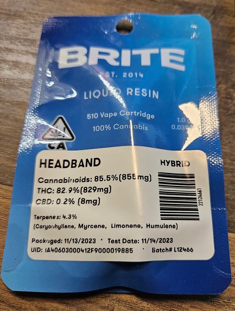 Headband Liquid Resin Cartridge