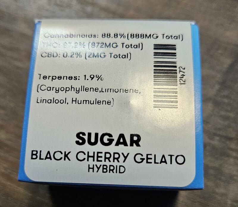Black Cherry Gelato Sugar 1G Brite Labs Hybrid