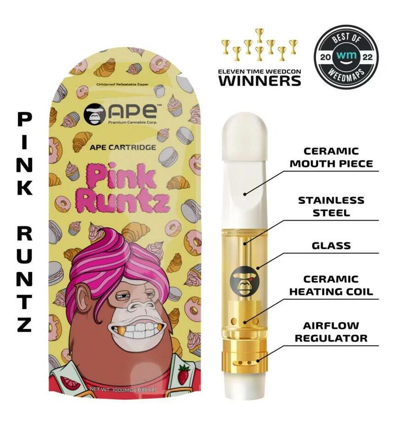 Pink Runtz Sauce Cart 1.1g from Ape Corp