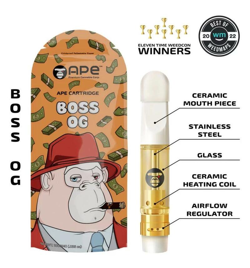 Boss OG Sauce Cartridge 1.1g from Ape Corp