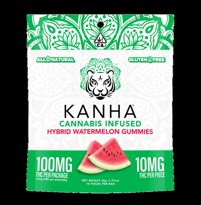 KANHA | Watermelon | Hybrid | 100mg THC | 10-pack