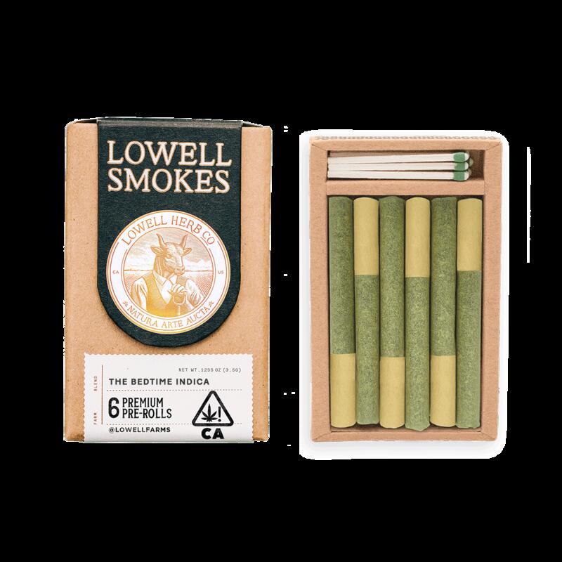 Lowell Smokes | 3.5g Pre Roll Pack | The Bedtime Indica