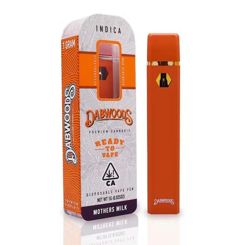 Dabwoods Disposable 1 gram vape - Indica - Mothers Milk