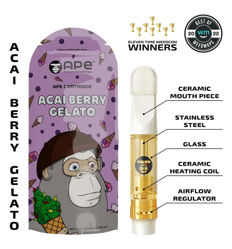 Acai Berry Gelato Ape Cartridge gram