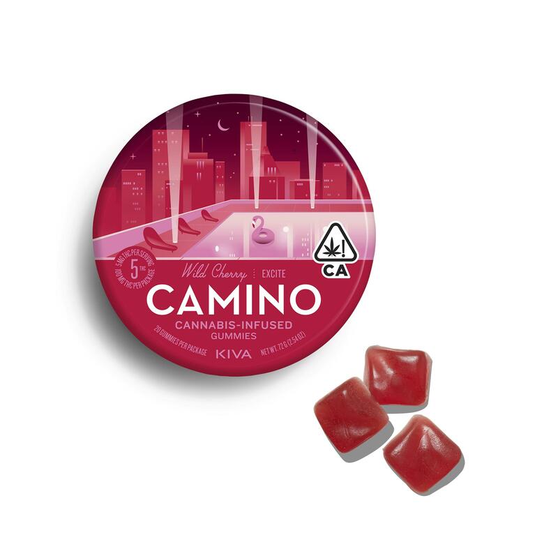 Camino Wild Cherry "Excite" Gummies