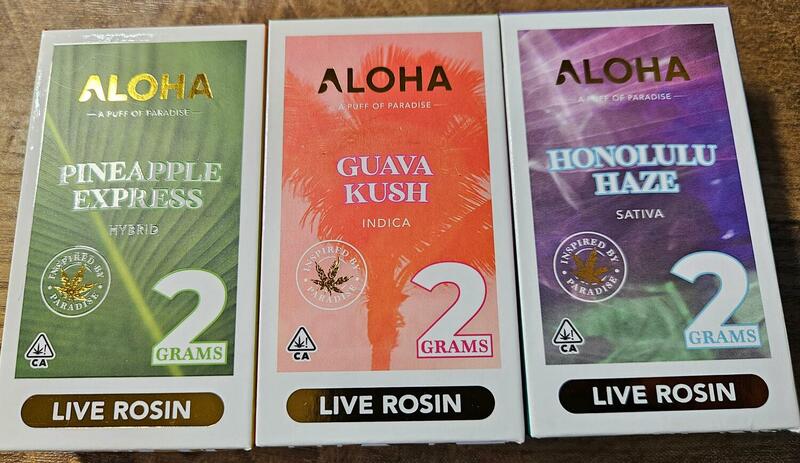 Aloha Live Rosin 2 Gram Disposable Pens -