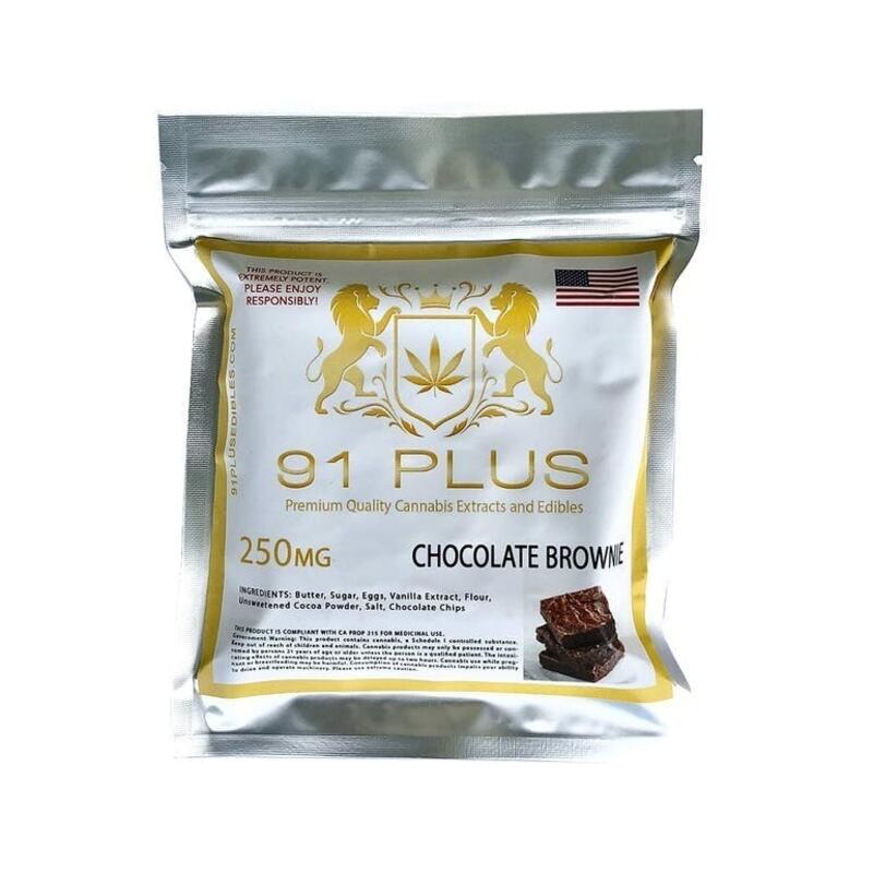 91 Plus Chocolate Brownie 250mg