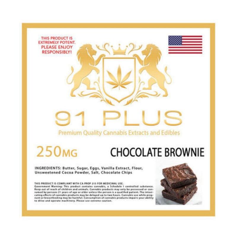 91 PLUS Chocolate Brownie 250mg
