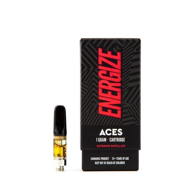 Aces Extracts - Energize Cartridge - Durban Poison - 75-80% THC - .5G