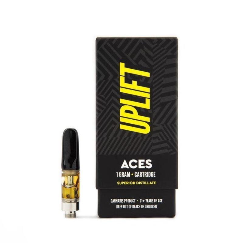 Aces Extracts - Uplift Cartridge - Super Lemon Haze - ~80% THC -.5G