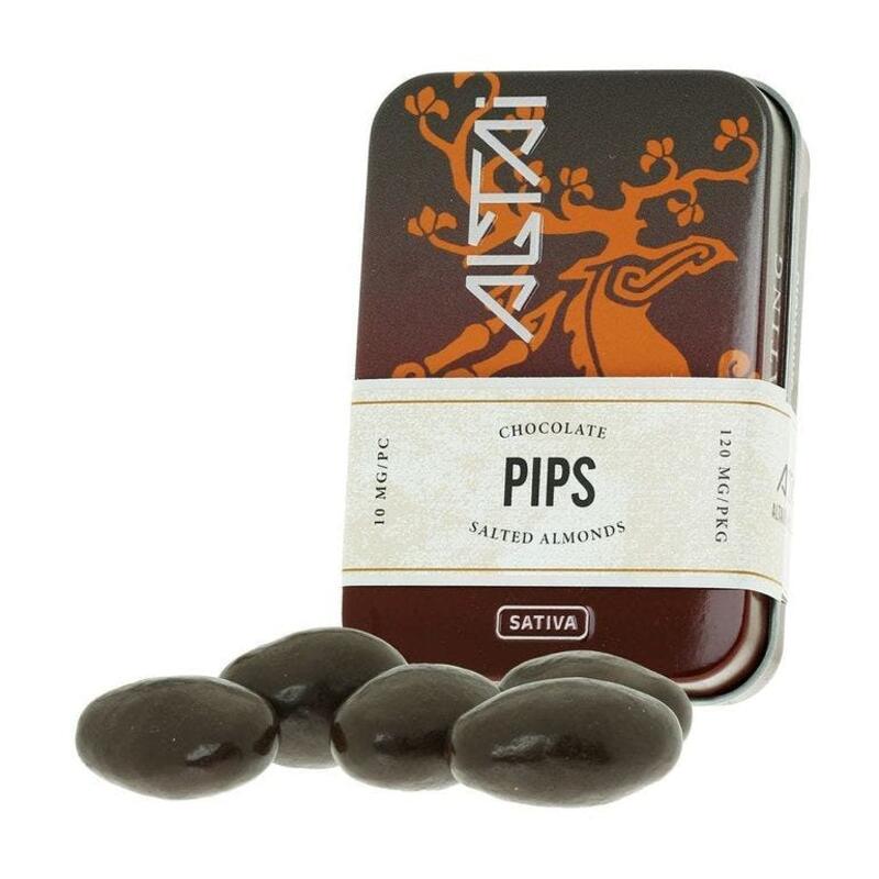 Pips Salted Almonds: 100MG THC (ALTAI)