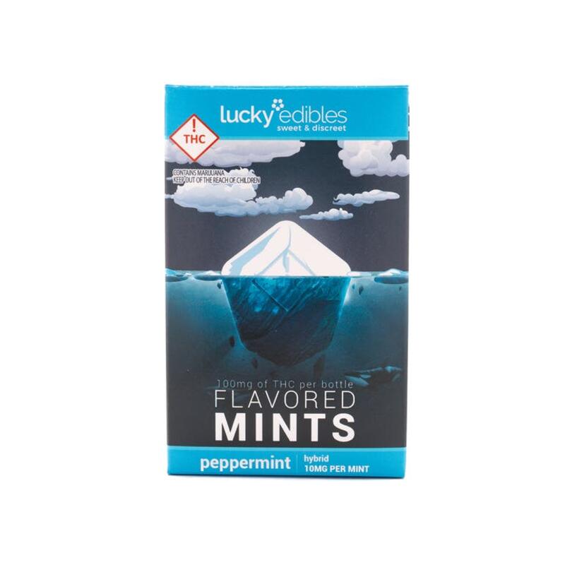 Vegan Peppermint Flavored Mints (I) | Lucky Edibles