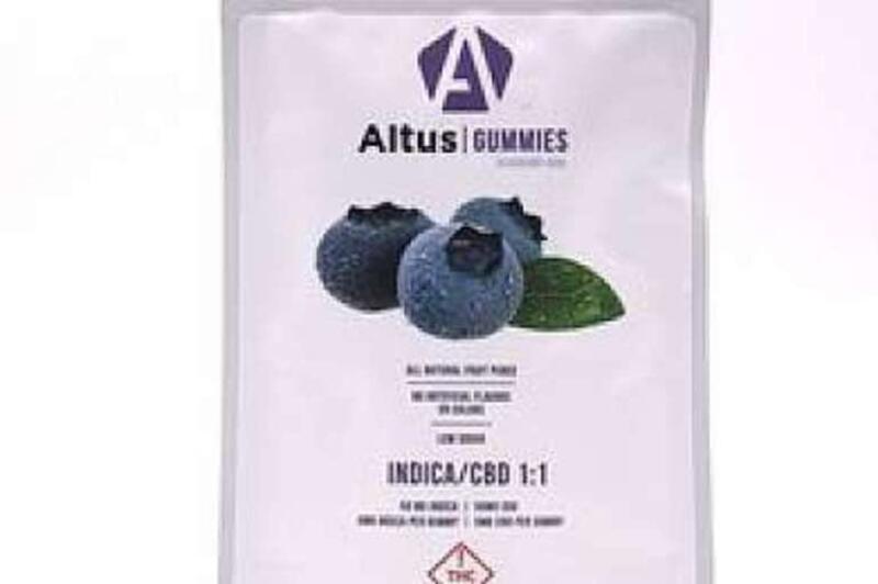Altus Blueberry Indica CBD 1:1 Gummies