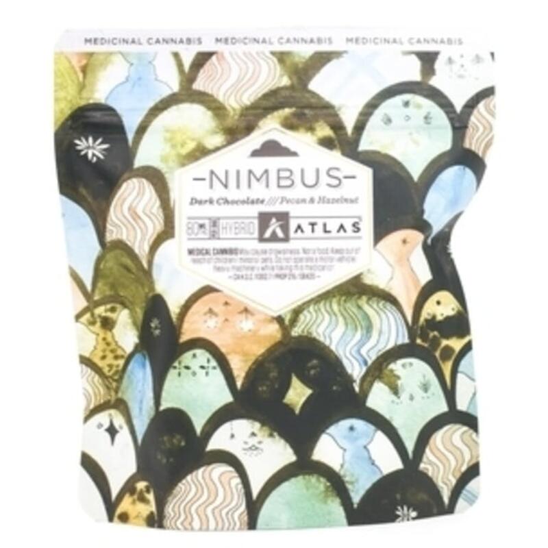 Atlas Edibles - Nimbus - Dark Chocolate Pecan & Hazelnut 80mg
